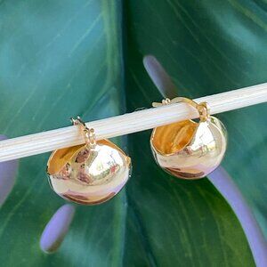 NEW 18K Gold Filled Open Circle Earrings